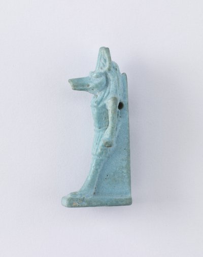 Figura de pie de Anubis, posiblemente del período ptolemaico, 305-30 a.C. de Egyptian